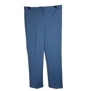 New VERONICA BEARD Jaya Kick-Flare Crop Pants in Hydrangea Blue